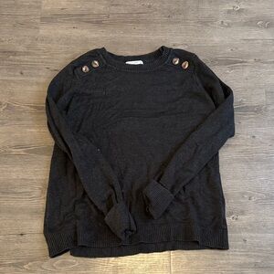 Pink Clover Charcoal Knit Sweater